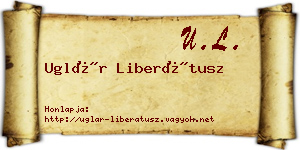 Uglár Liberátusz névjegykártya